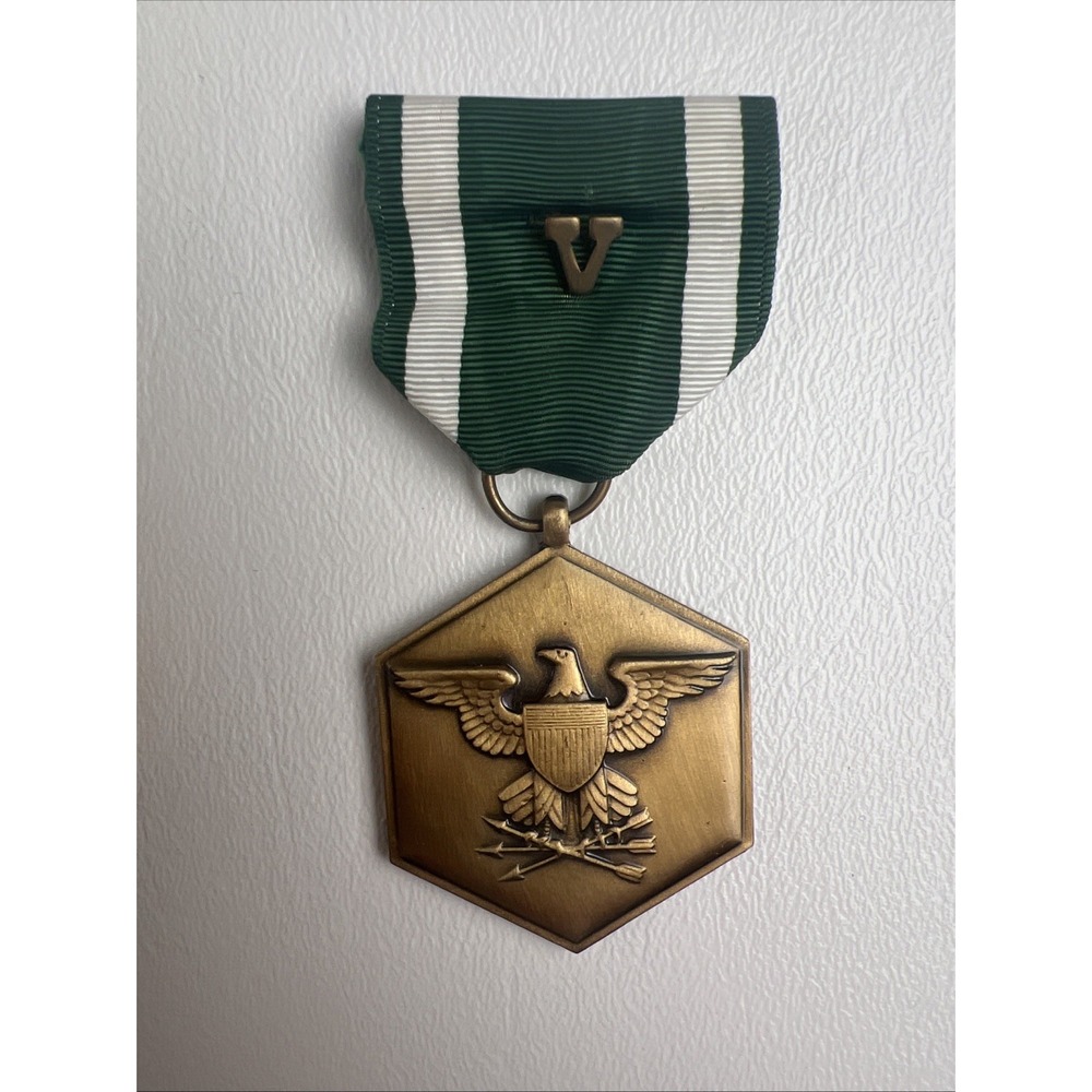Original U.S. Army Joint Service Commendation Medal W/ Bronze Valor